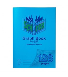 Spirax GRID BOOK A4 5MM 128PG