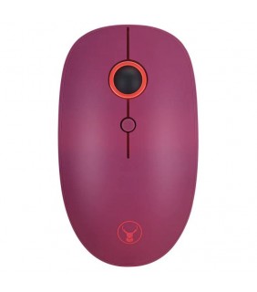 Bonelk Wireless Round Scroll 4D Mouse, 800-1600 DPI, M-257 (Red)