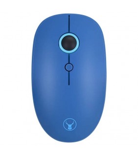 Bonelk Wireless Round Scroll 4D Mouse, 800-1600 DPI, M-257 (Blue)
