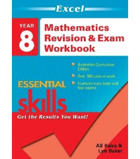 Pascal Press Excel Essential Skills: Mathematics Revision & Exam Workbook