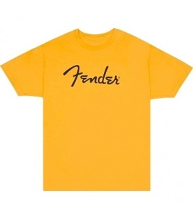 Fender® Spaghetti Logo T-Shirt, Butterscotch Blonde M