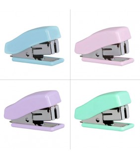 Marbig MINI STAPLER W/STAPLES PASTEL ASSORTED