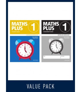 Oxford University Press ANZ Maths Plus AC Student and Assessment Book 1 Value Pack