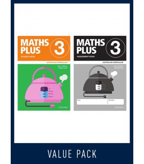 Oxford University Press ANZ Maths Plus AC Student and Assessment Book 3 Value Pack
