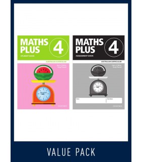 Oxford University Press ANZ Maths Plus AC Student and Assessment Book 4 Value Pack
