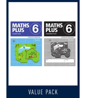 Oxford University Press ANZ Maths Plus AC Student and Assessment Book 6 Value Pack