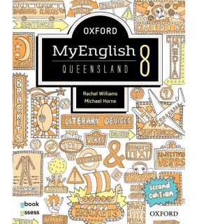 Oxford University Press Oxford MyEnglish 8 QLD Student book + obook assess