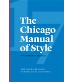 University of Chicago Press The Chicago Manual of Style 17ed