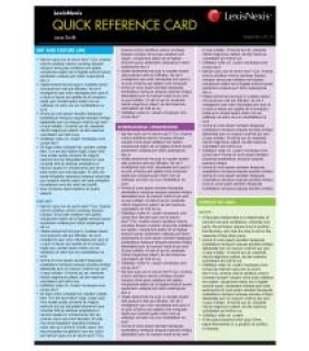 LexisNexis Australia Quick Reference Card: Contract Law I, 3rd edition