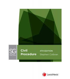 LexisNexis Australia LexisNexis Study Guide: Civil Procedure, 4th edition