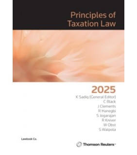 Lawbook Co., AUSTRALIA Principles of Taxation Law 2025