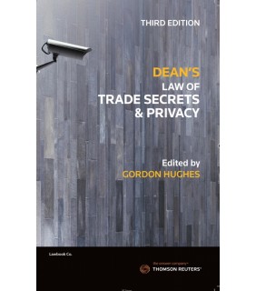 Thomson Reuters eBook Dean's Law of Trade Secrets and Privacy