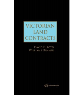 Thomson Reuters eBook Victorian Land Contracts