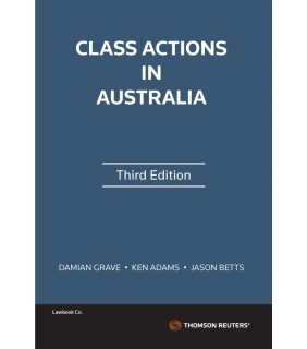 Thomson Reuters eBook Class Actions in Australia