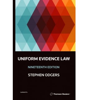 Thomson Reuters eBook Uniform Evidence Law