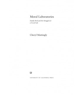 University of California Press ebook Moral Laboratories