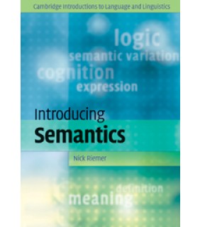 Cambridge University Press Introducing Semantics