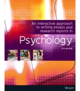 EBOOK An Interactive Approach Writing Essays Research Reports in Psychology