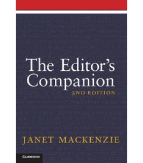 Cambridge University Press The Editor's Companion