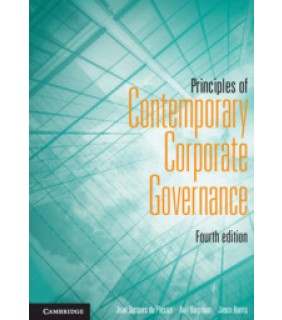 Cambridge University Press Principles of Contemporary Corporate Governance