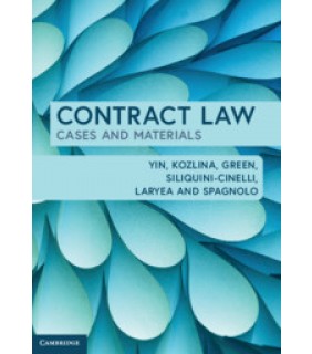 Cambridge University Press Contract Law: Cases and Materials
