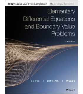 John Wiley & Sons Elementary Differential Equations and Boundary Value Problem