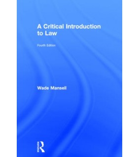 Routledge A Critical Introduction to Law 4E