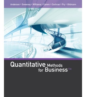 Cengage Learning Quantitative Methods for Business 13E