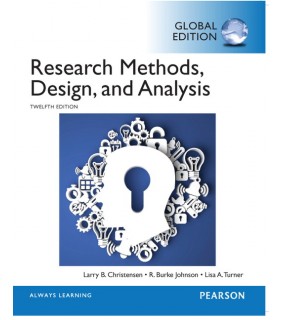 Pearson Education Research Methods, Design and Analysis, Global Edition