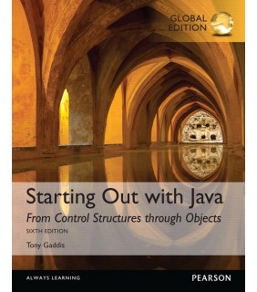 Pearson Education Starting Out with Java: From Control Structures through Obje