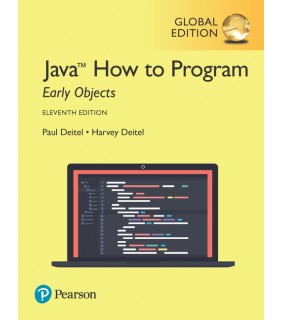 Pearson Education Java How to Program, Early Objects 11E, Global Edition