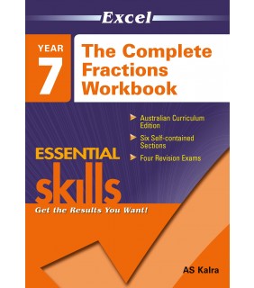 Pascal Press Excel Essential Skills: The Complete Fractions Workbook Year