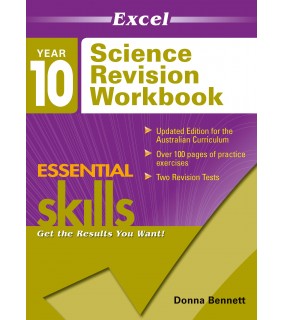 Pascal Press Excel Essential Skills: Science Revision Workbook Year 10