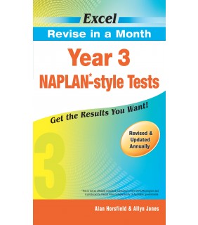 Pascal Press Excel Revise in a Month NAPLAN*-style Tests Year 3