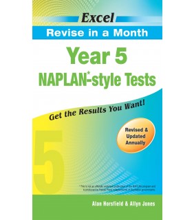 Pascal Press Excel Revise in a Month NAPLAN*-style Tests Year 5