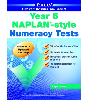 Pascal Press Excel NAPLAN*-style Numeracy Tests Year 5