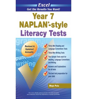 Pascal Press Excel NAPLAN*-style Literacy Tests Year 7