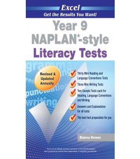 Pascal Press Excel NAPLAN*-style Literacy Tests Year 9