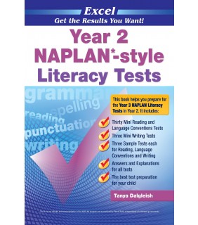 Pascal Press Excel NAPLAN*-style Literacy Tests Year 2