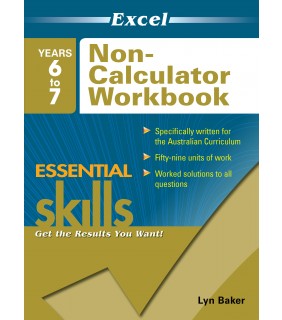 Pascal Press Excel Essential Skills: Non-Calculator Workbook Years 6-7