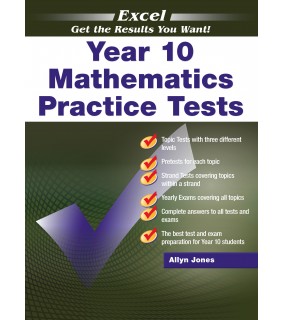 Pascal Press Excel Mathematics Practice Tests Year 10