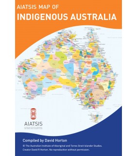 Aboriginal Studies Press A3 flat AIATSIS map Indigenous Australia