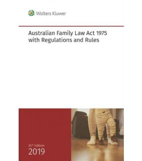 Oxford University Press Australian Family Law Act 1975 with Regulations and Rules 20