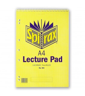 Lecture Book A4 Spiral T/O 7mm Spirax 905 140pg