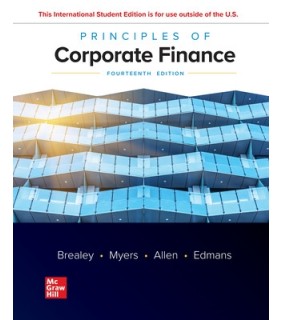 McGraw-Hill Education Principles Of Corporate Finance 14E
