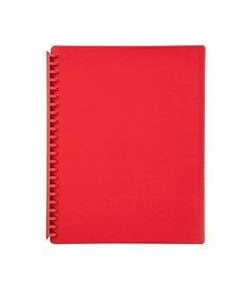  Display Book A4 Red 20 Pocket Refillable