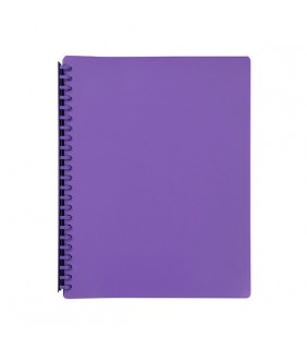  Display Book A4 Purple 20 Pocket Refillable