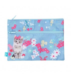 Spencil 2 ZIP A4 PENCIL CASE - MISS MEOW