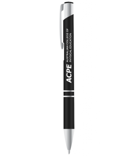 ACPE - Aluminium Ballpoint Pen Black with Pouch