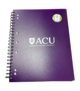 ACU A4 5 Subject Notebook Purple 250pg